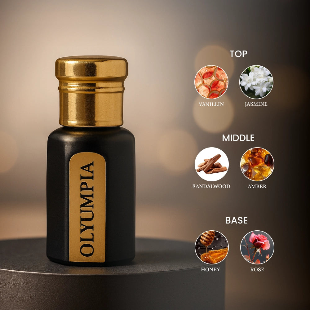 Olyumpia Luxury Attar Perfume 6ml - Non-Alcoholic Attar