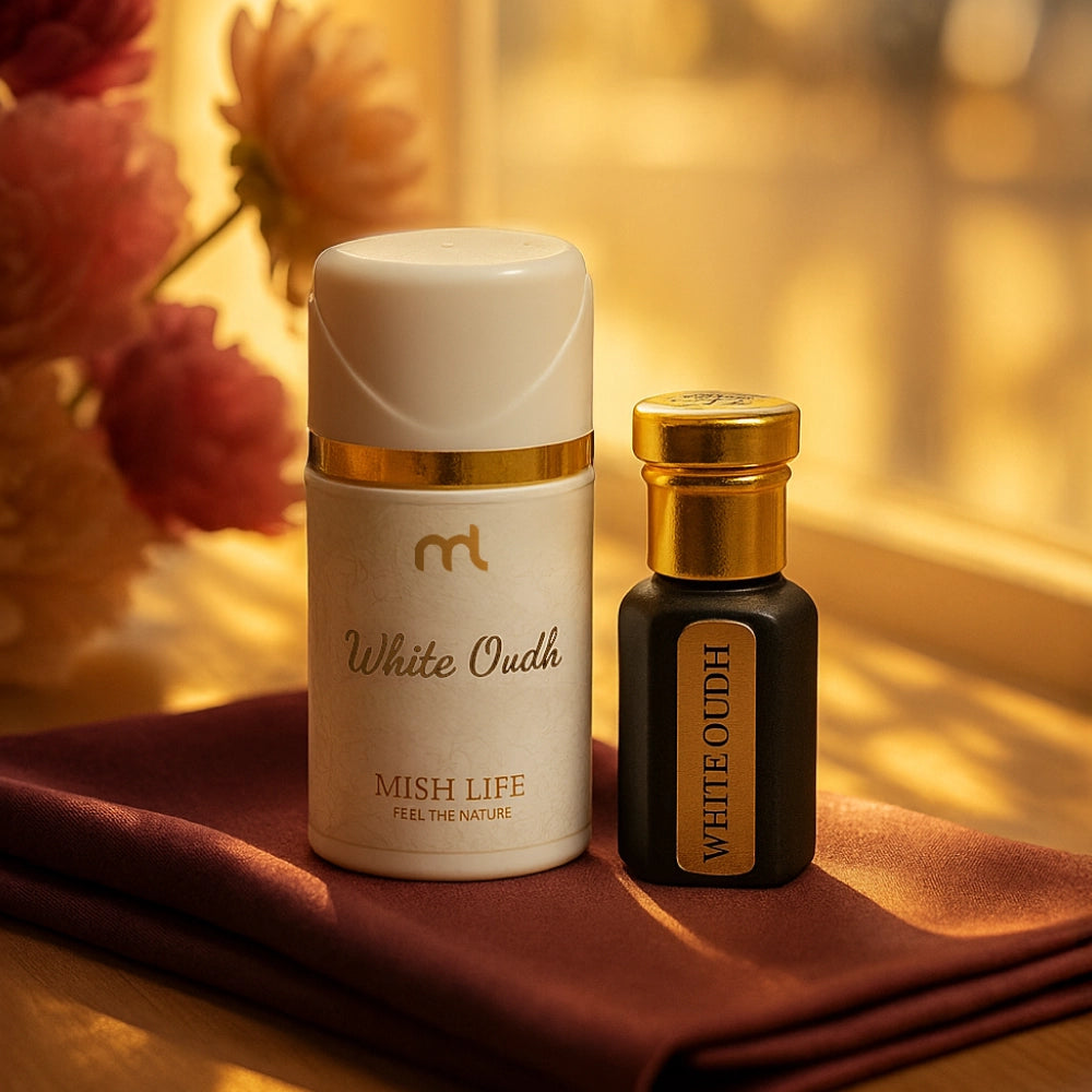 White Oudh Luxury Attar Perfume 6ml - Non-Alcoholic Attar